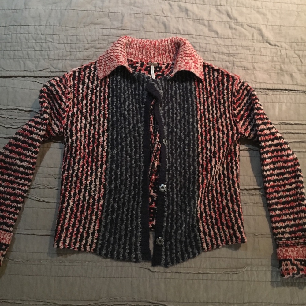 Free People open-back swing sweater XS